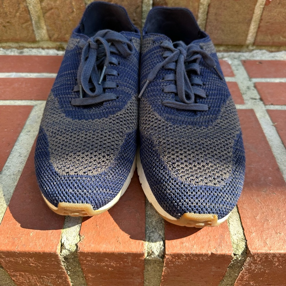 Cole Haan Navy and Tan Knit Men's Sneakers